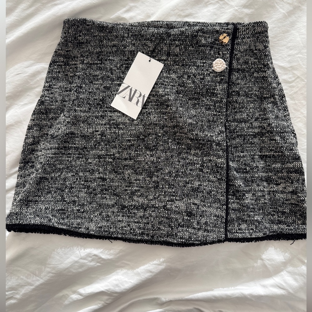 ZARA Tweed Mini Skirt